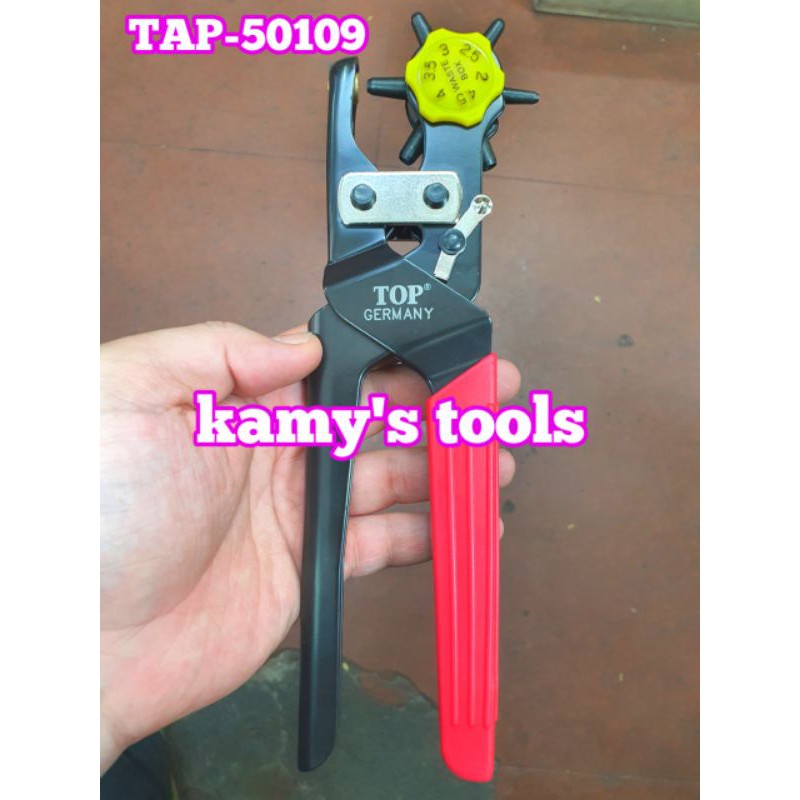 KÌM BẤM LỖ DÂY NỊT TOP TAP-50109 (KÌM BẤM LỖ THẮT LƯNG, KỀM BẤM LỖ DÂY NỊT)