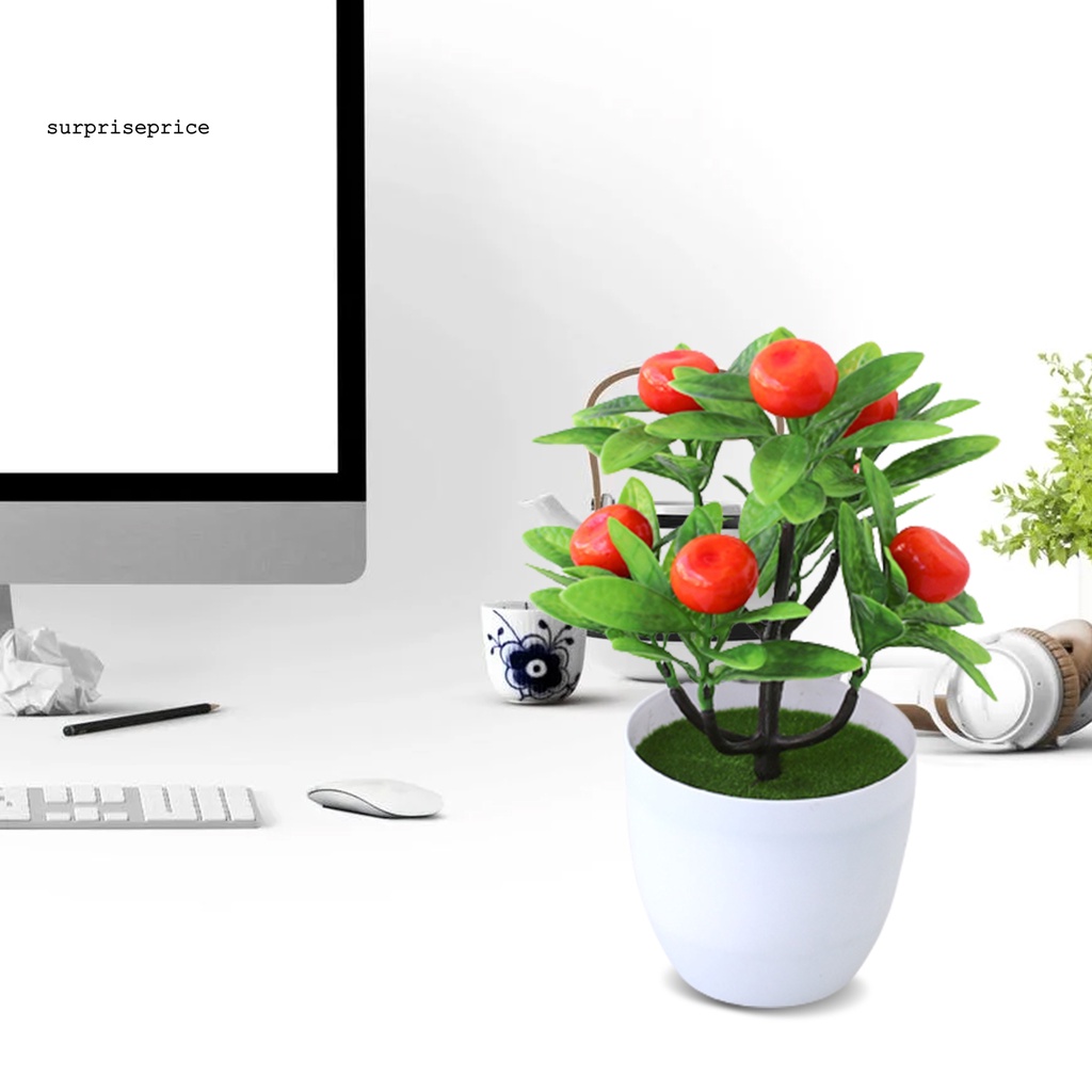 Chậu cây bonsai nhân tạo bằng nhựa sống động như thật trang trí nhà cửa nhiều kiểu dáng