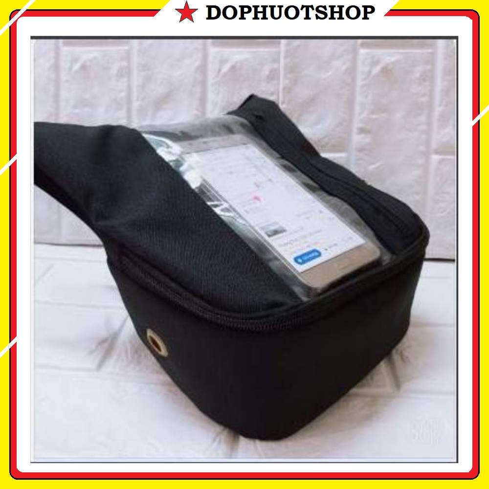 ☬☒□Túi Treo Trước Ghi Đông Xe Máy, Đầu Chiều Dọc Xem Google Map Grab, Shiper