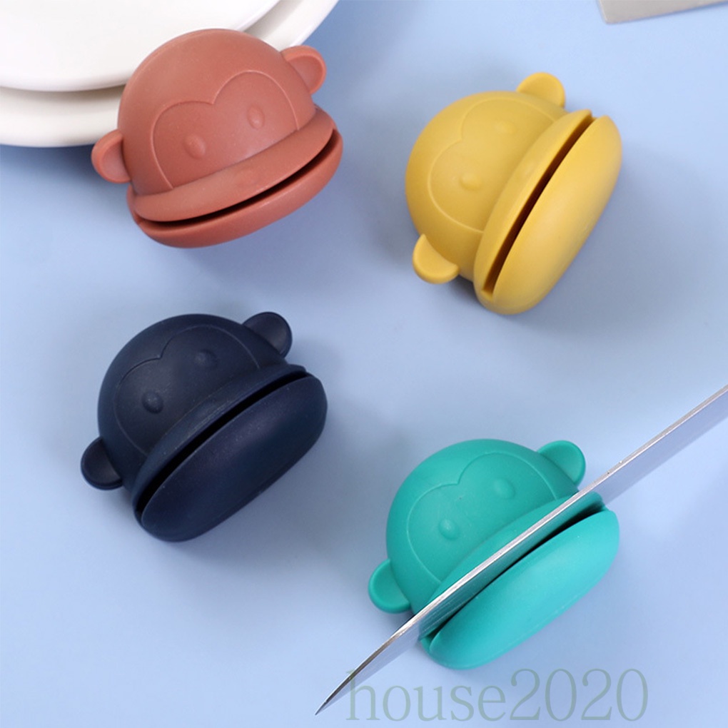 Dụng cụ mài dao bằng đá chống trượt thiết kế kiểu dáng hoạt hình tiện dụng nhiều màu tùy chọn