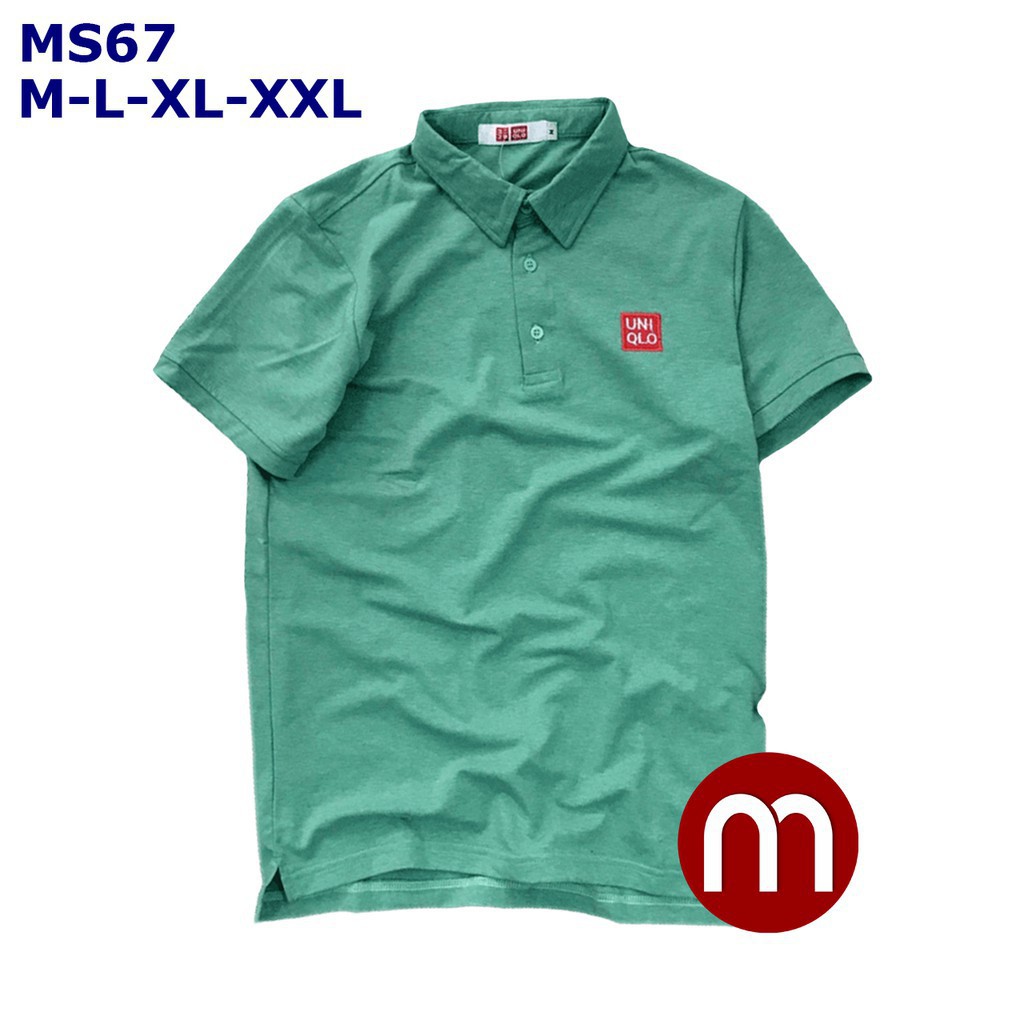 Áo Phông Tay Ngắn Cổ Bẻ  Menstyle 100% cotton mịn - MS67 AT NT