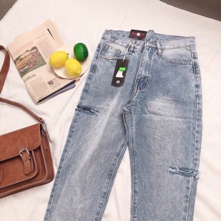Baggy Jeans Rách 2 Bên MS02
