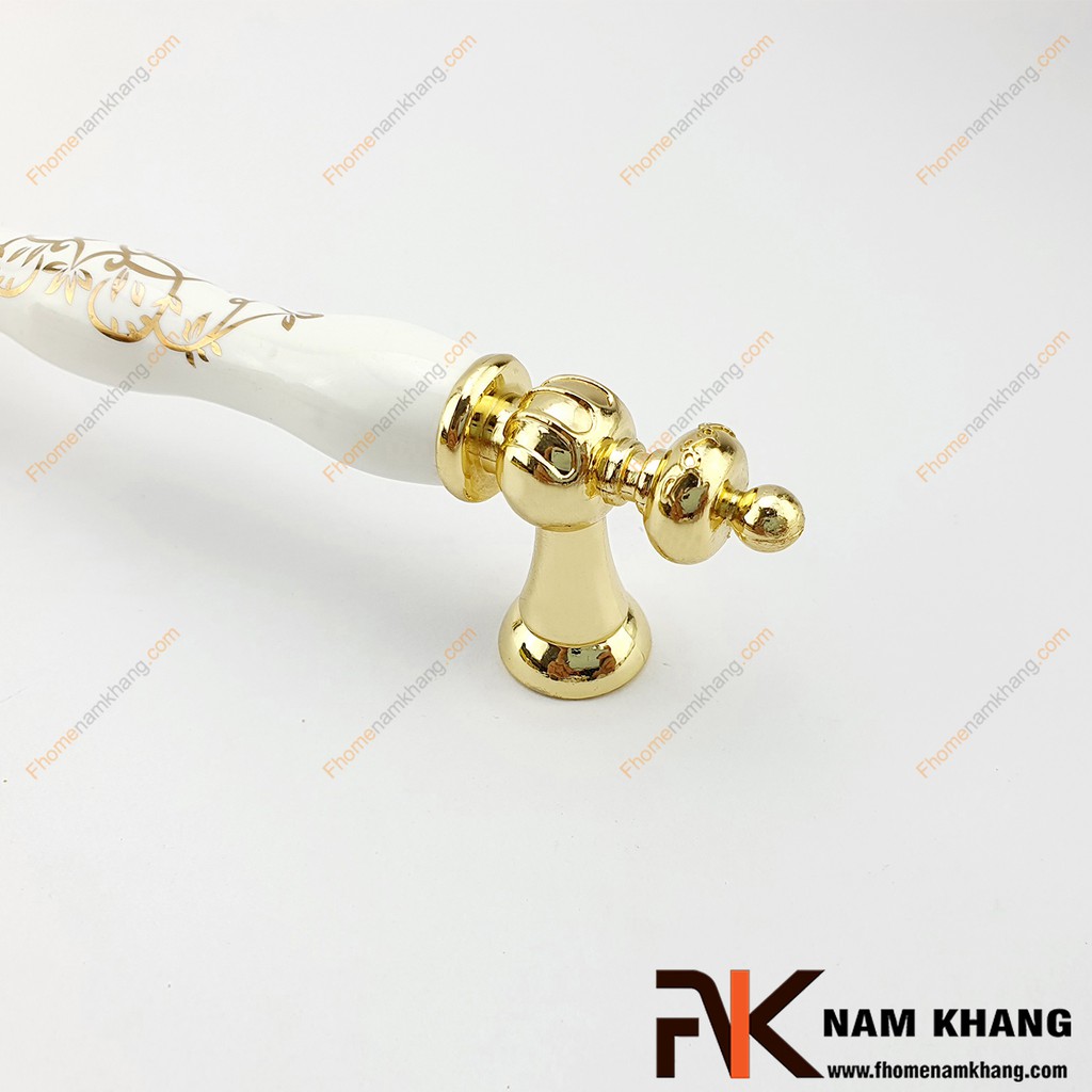 Tay nắm tủ cổ điển hoa vàng NK324-HVT