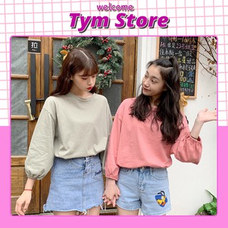 Áo thun dài tay nữ chất da cá mềm mịn có bo ống tay hta132
