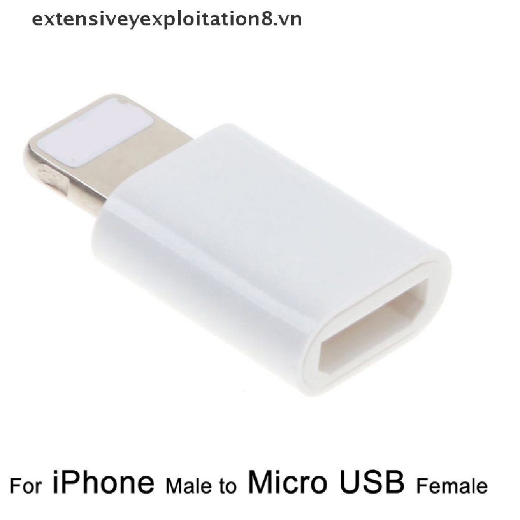 Đầu chuyển đổi từ đầu cắm sang cổng cắm micro usb thích hợp cho iphone