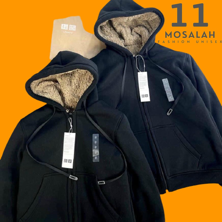 Áo khoác lót lông, áo hoodie lót lông cừu mũ liền nam nữ cao cấp .mo13