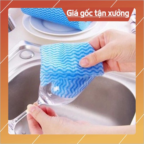 Cuộn giấy vải lau đa năng tái sử dụng được (50pcs/cuộn)