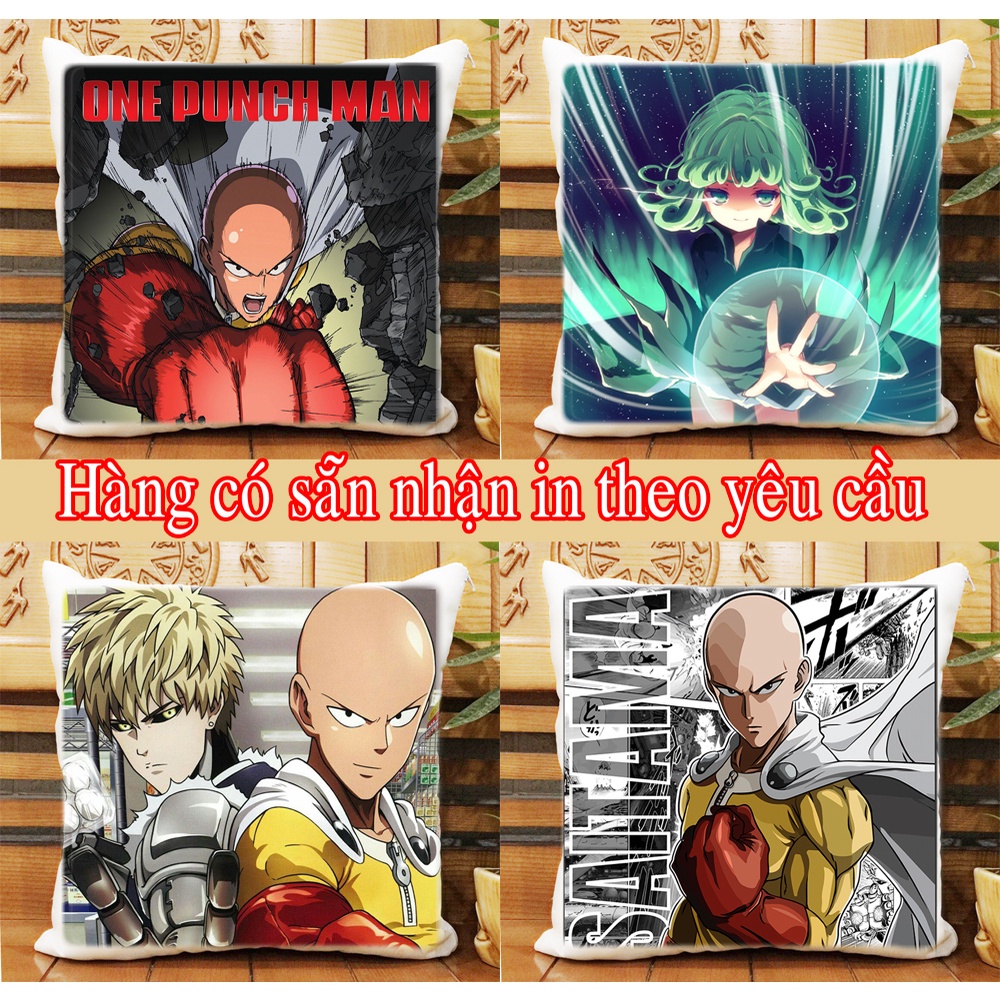 Gối one punch man gối vuông genoes saitama Tatsumaki fubuki