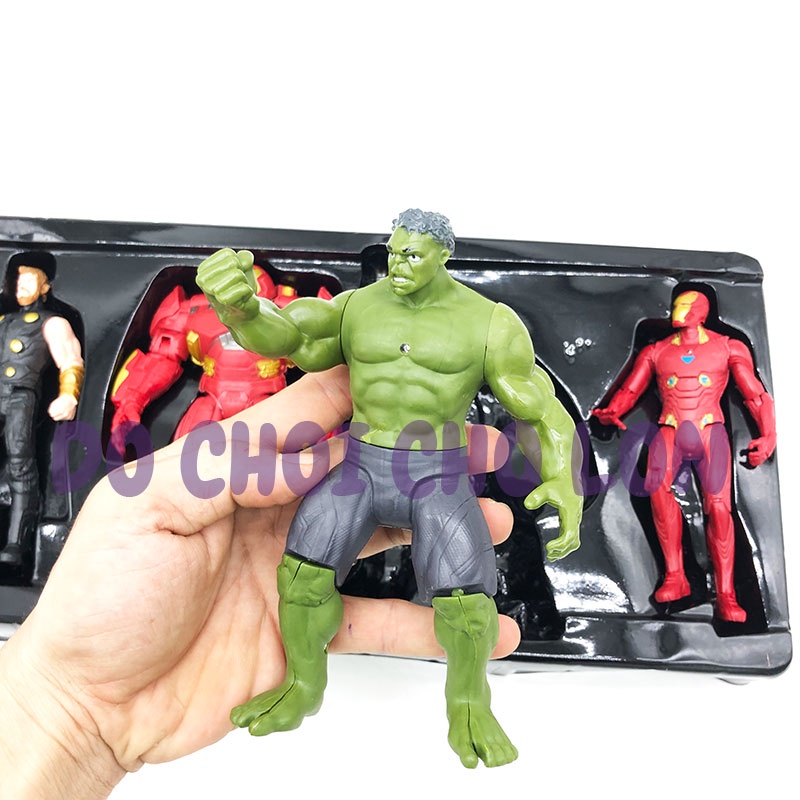 Hộp đồ chơi mô hình 5 siêu anh hùng Avengers 2 có đèn 99001-1