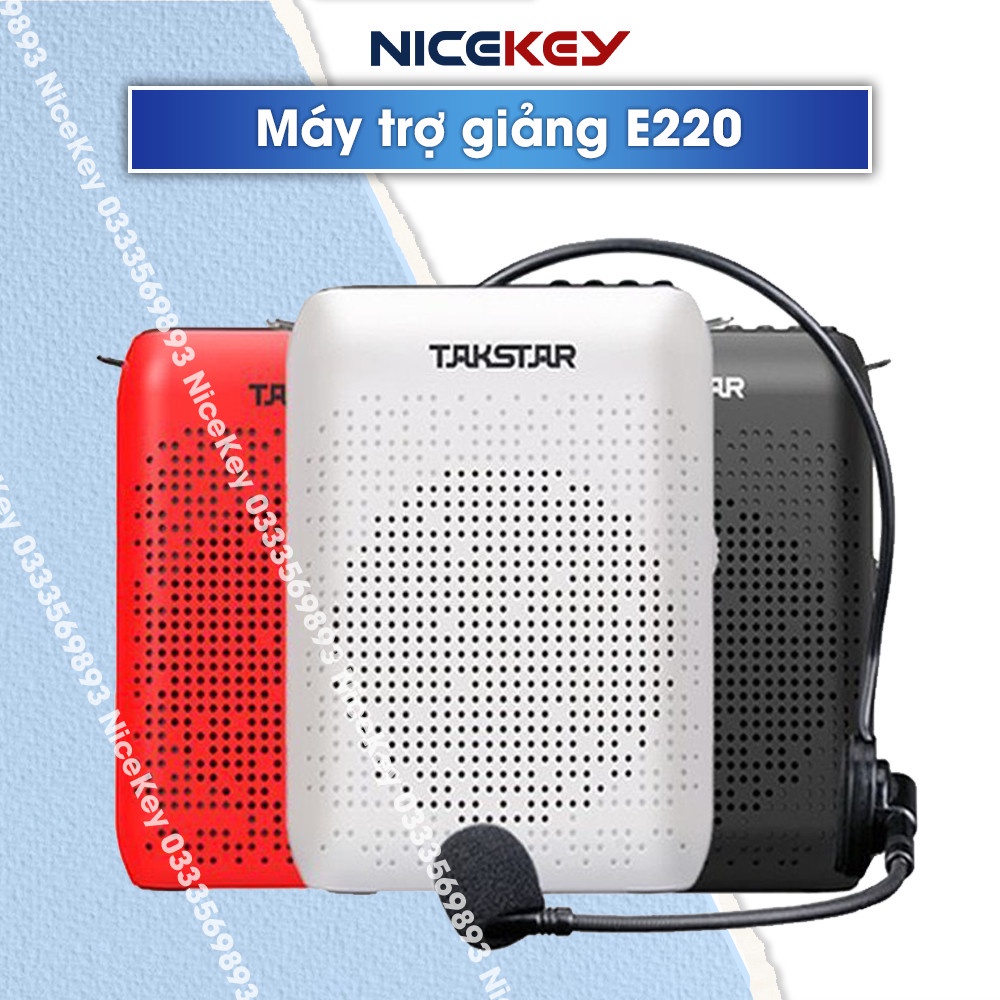 Máy Trợ Giảng Không Dây, Có Dây TAKSTAR E220, Loa Trợ Giảng Bluetooth, Bảo Hành 12 Tháng