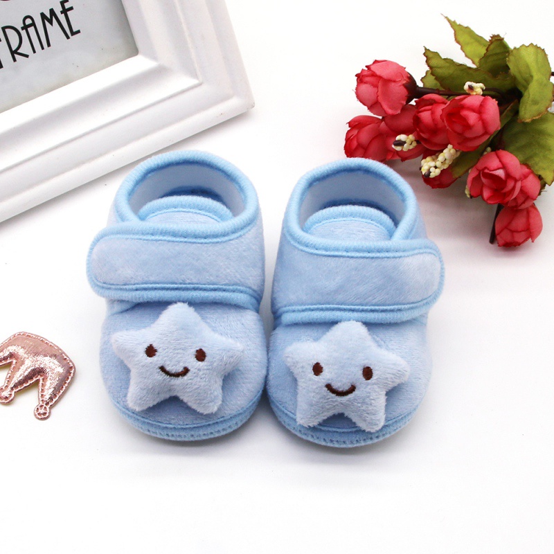Giày Vải Cotton Đế Mềm Chống Trượt Cho Bé Trai & Gái Sơ Sinh Từ 0-18 Tháng Tuổi