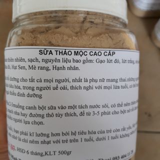 Sữa thảo mộc cao cấp