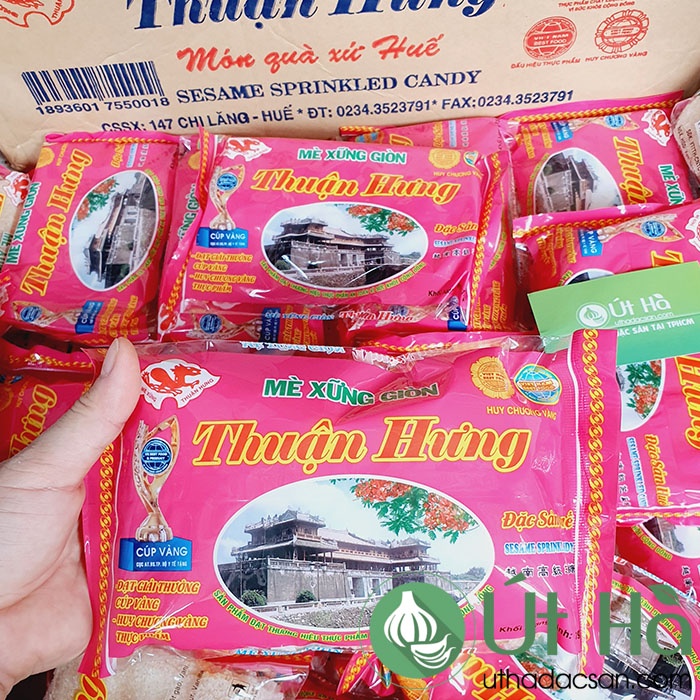 Kẹo Mè Xửng Giòn Thuận Hưng Bịch 150gr Mè Xững Huế Giòn Thơm Ngon - Út Hà Đặc Sản