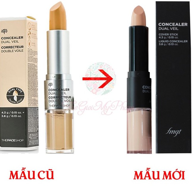 Thanh che khuyết điểm 2 đầu CONCEALER DUAL VEIl phiên bản 2019