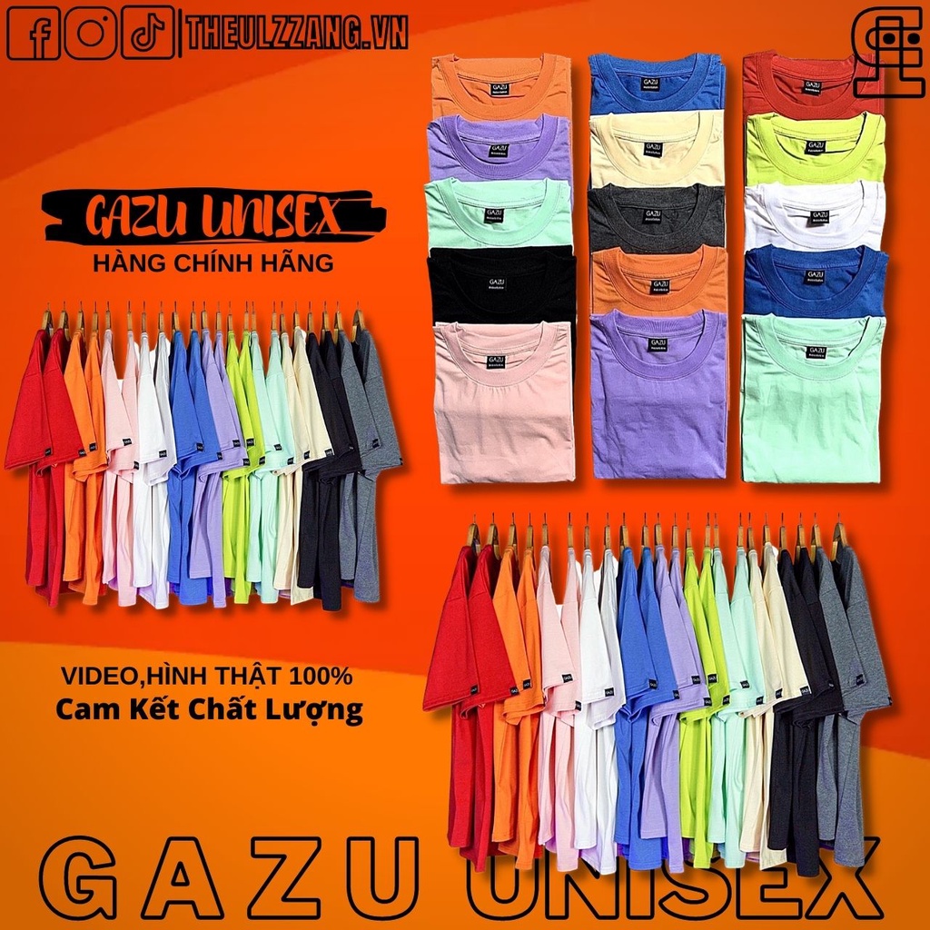 Áo thun nam nữ unisex form rộng tay lỡ hàng gazu chính hãng cao cấp áo phông TRƠN - THEULZZANG GZ