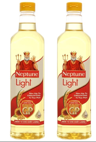 Combo 2 Chai Dầu Ăn Thượng Hạng Neptune Light 1L