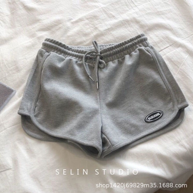 Quần Short Thể Thao Lưng Cao Phong Cách Hàn Quốc Cho Nữ