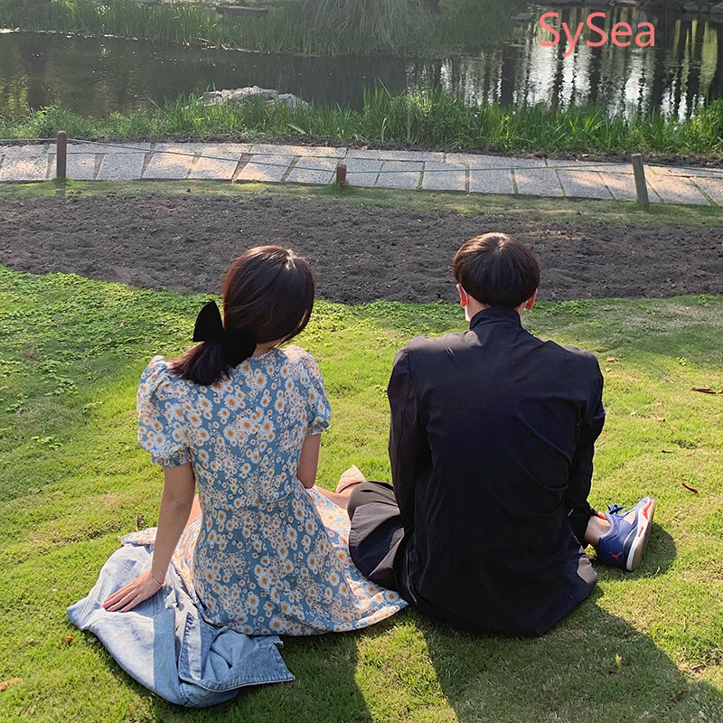 Đầm midi họa tiết hoa cúc retro nữ tính ngọt ngào