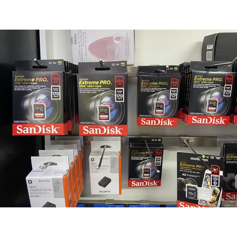 Thẻ nhớ SDXC SanDisk Extreme PRO 128GB UHS-I U3 4K V30 170MB/s - Model 2019 (SDSDXXY-128G-ANCIN)