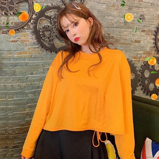 Áo Croptop Cổ Tròn Thiết Kế Thanh Lịch