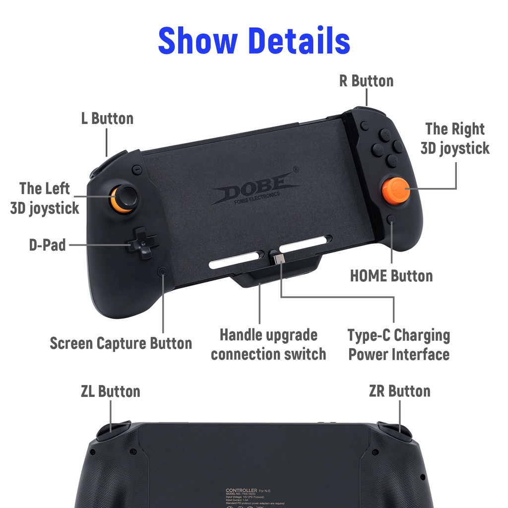Dobe Tay Cầm Chơi Game Không Dây Tns-19252 Cho Nintendo Switch