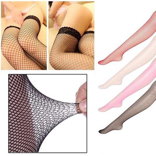 Bít tất lưới cao màu trơn gợi cảm thời trang cho nữ