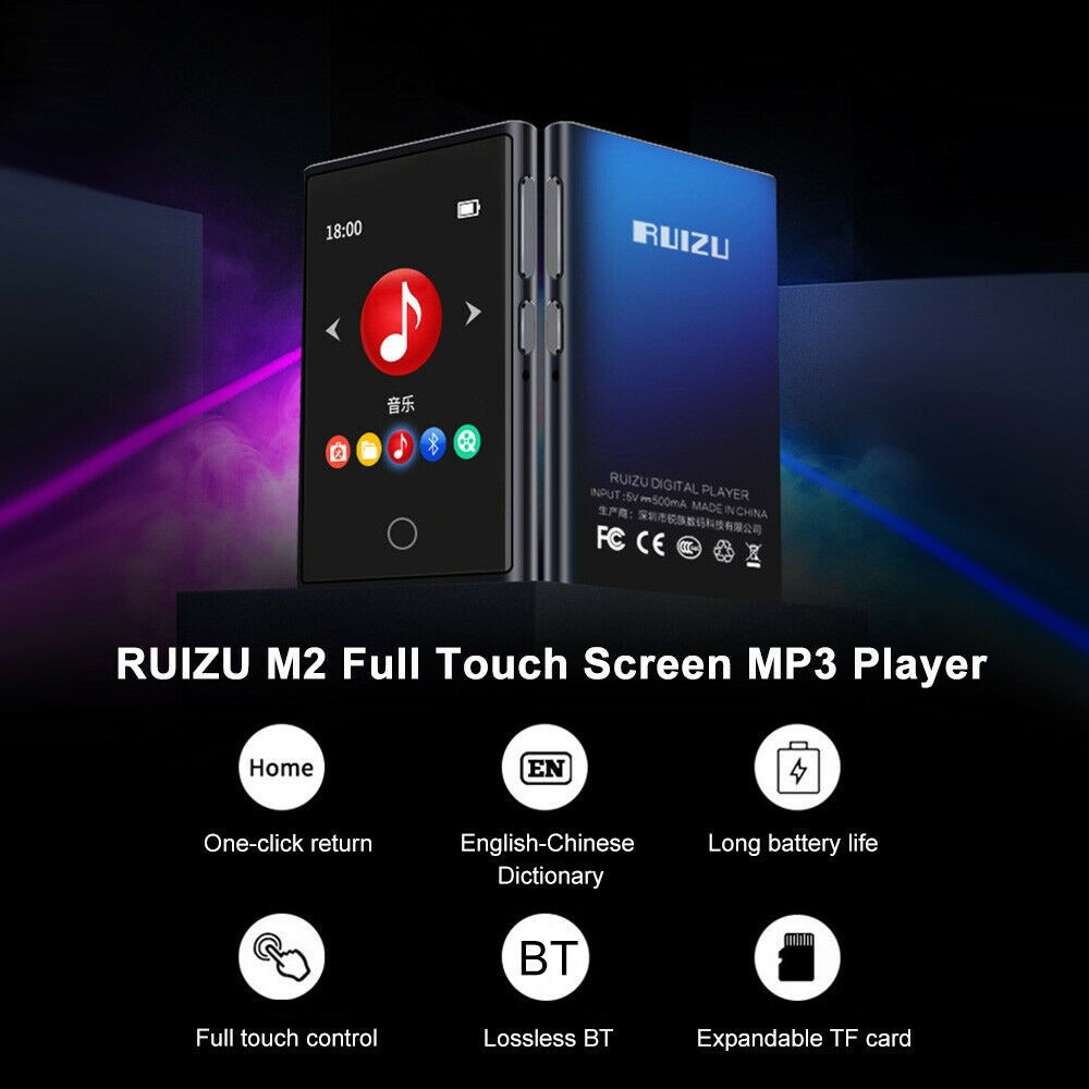 [Mã ELHACE giảm 4% đơn 300K] Máy nghe nhạc Bluetooth Ruizu M2 bộ nhớ trong 8G - Music Player Ruizu