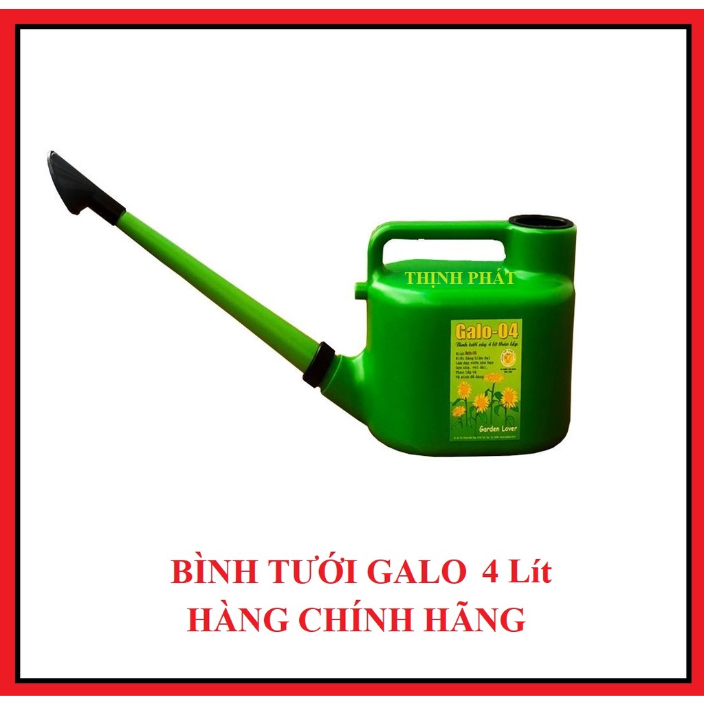Bình tưới cây vòi Sen Dudaco Galo-04 Dễ Tháo Lắp Loại 4 Lít Hàng Chính Hãng
