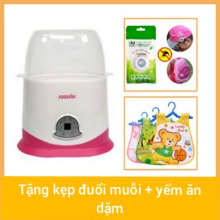 Máy hâm sữa tiệt trùng 2 bình sữa rozabi
