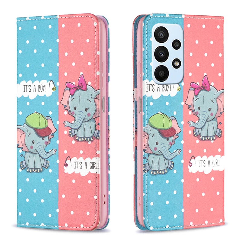Bao Da Mềm Nắp Gập Từ Tính Cho Samsung Galaxy A13 A23 A33 A53 5G A03