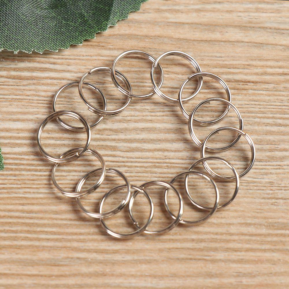 Set 50 Vòng Móc Khóa Bằng Hợp Kim Thép Không Gỉ Dùng Cắm Trại Ngoài Trời