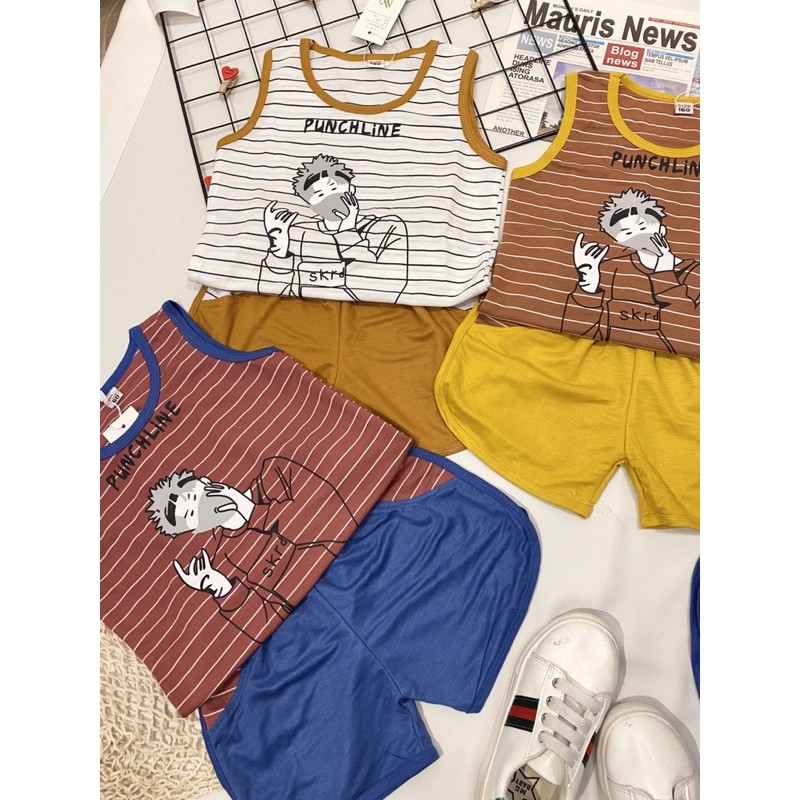 Bộ Quần Áo Cộc Bé Trai❤️Bộ Bé trai từ 14-28kgchất cotton đũi mềm mịn