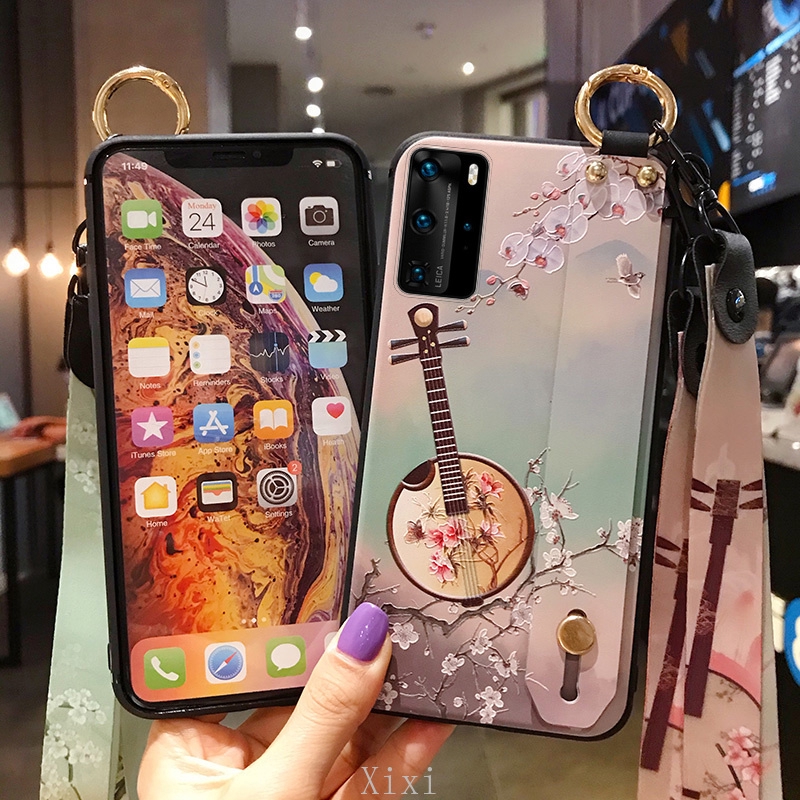Ốp Lưng Điện Thoại Thời Trang Có Dây Đeo Tay Cho Samsung Galaxy A52s A72 A52 A32 A12 A42 S21 + S21Iultra