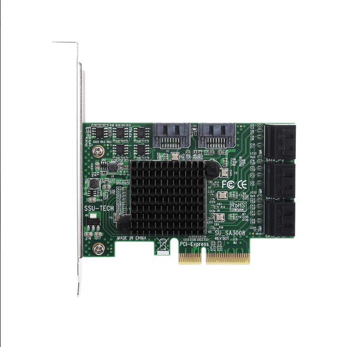 [Sẵn Hàng] Card Chuyển Đổi Pci-E Sang Sata 3.0 cho SSD ,HDD 8 Cổng Hoặc 10 Cổng Sata Tùy Chọn