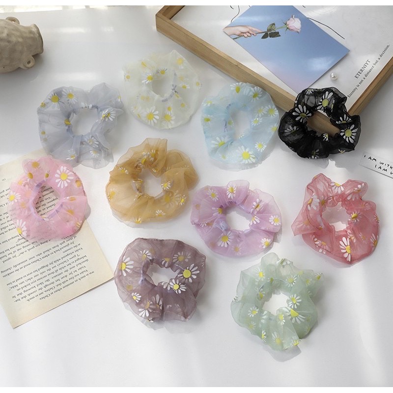 dây cột tóc 🥰FREESHIP in nhiều hình hoa cúc