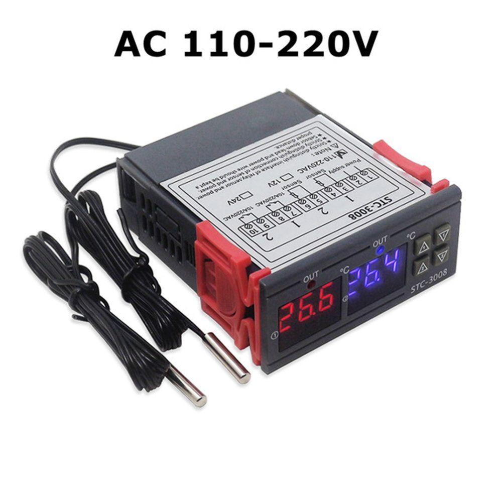 LANFY Bộ Điều Khiển Nhiệt Độ 110-220V 24V 12V STC-3008 Chất Lượng Cao