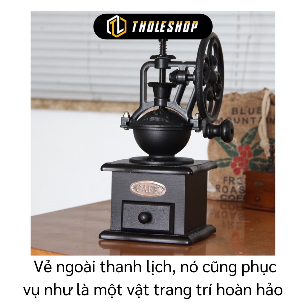 [SGD] Máy Xay Cà Phê Mini - Cối Xay Cafe Thủ Công Bằng Gỗ Phong Cách Cổ Điển 9972