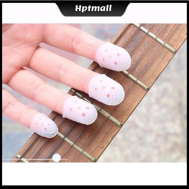 Set 5 Vỏ Bọc Ngón Tay Chống Trượt Giúp Giảm Đau Chơi Đàn Ukulele/Guitar Điện