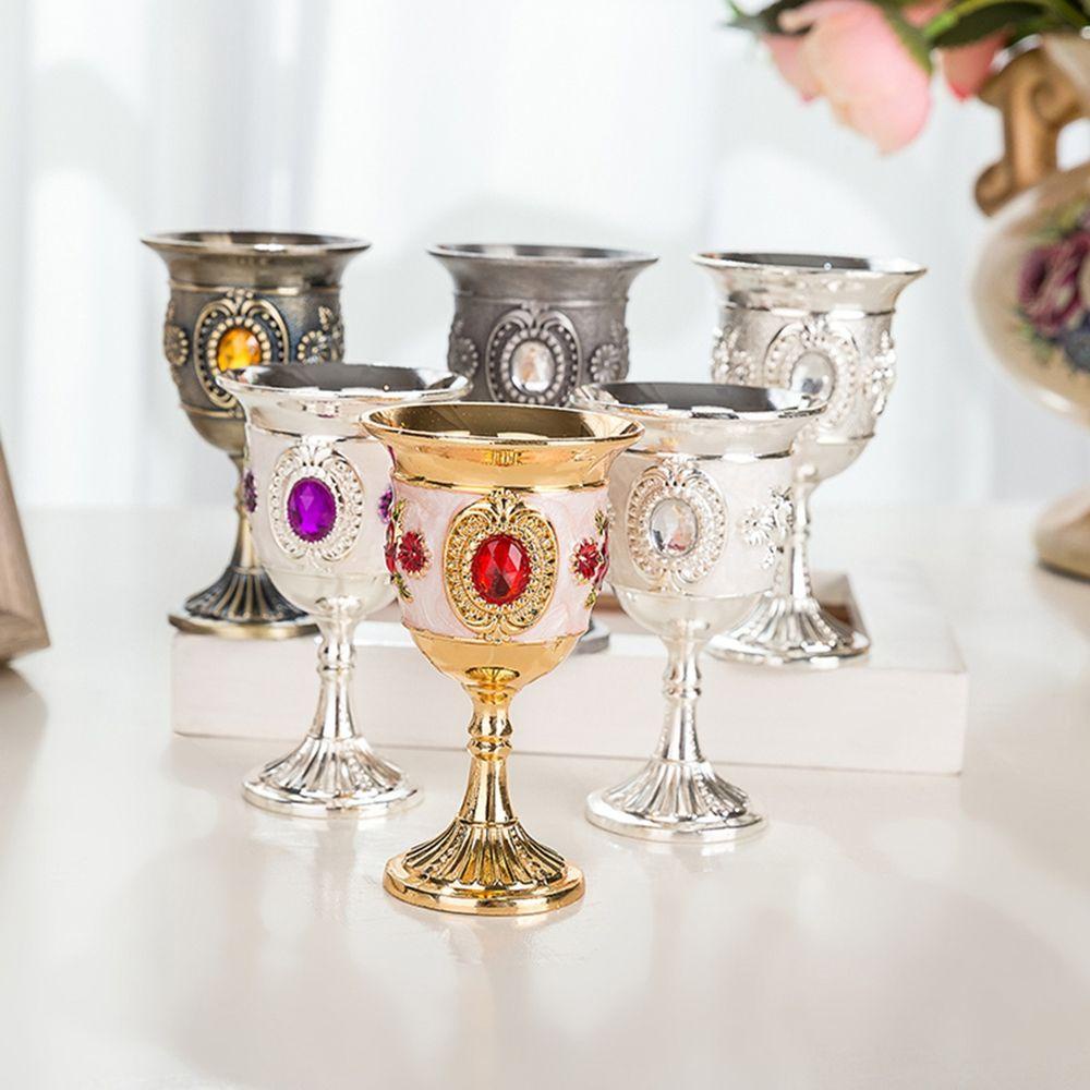 Ly Thủy Tinh Uống Rượu Champagne Phong Cách Vintage Châu Âu Kính