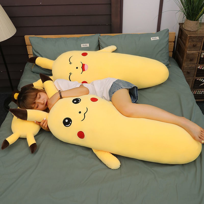 Gối Ôm Hình Củ Cà Rốt / Pikachu Nhồi Bông Đáng Yêu Cho Bé Gái