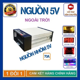 Nguồn nhôm 5v 70a ngoài trời - nguồn led 5v 70a, 350w
