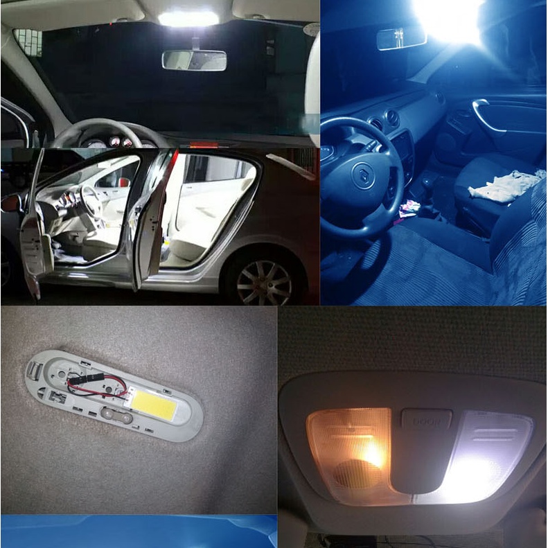 Bóng Đèn LED T10 COB W5W LED T10 C5W BA9S H21W DC 12V Chuyên Dụng Cho Xe Hơi