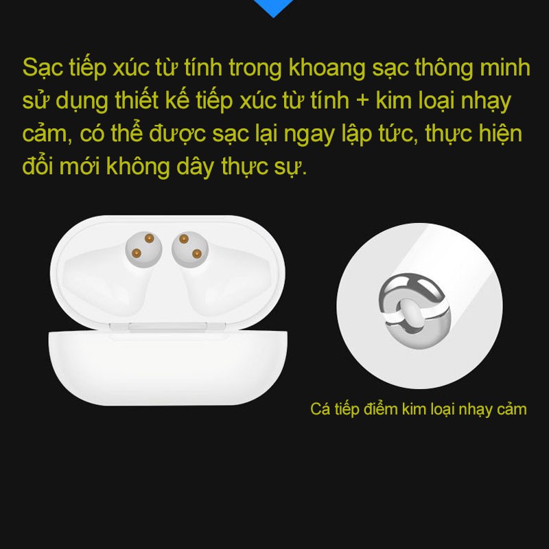 Tai nghe nhét tai Bluetooth inpods không dây thiết kế đơn giản cho thiết bị Android và iPhone iPad | BigBuy360 - bigbuy360.vn
