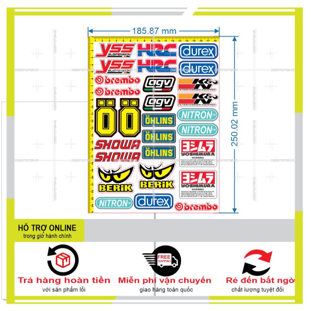 LOGO STICKER DÁN XE MÁY MẮT CÚ M31 - DUNG DECAL