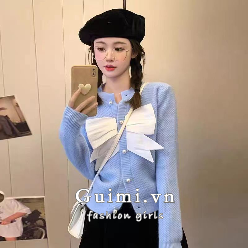 NZN Áo Khoác cardigan Tay Dài Dáng Rộng Màu Sắc Ba Chiều Phong Cách Hàn Quốc Thời Trang Thu Đông