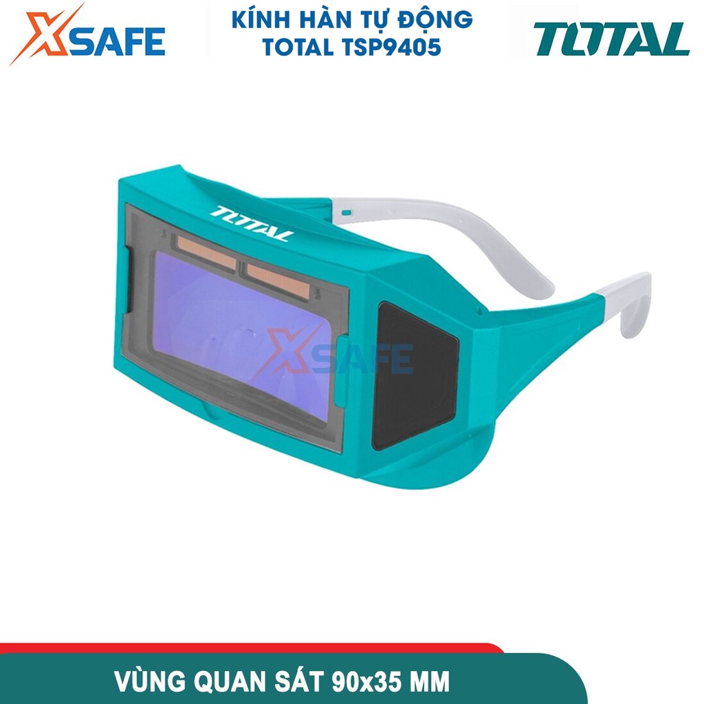 Kính hàn tự động Total TSP9405 bật/tắt tự động, vùng quan sát 90x35mm chuyển thời gian -CHÍNH HÃNG-XSAFE