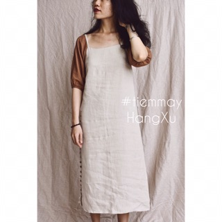 [Handmade] Đầm linen suông