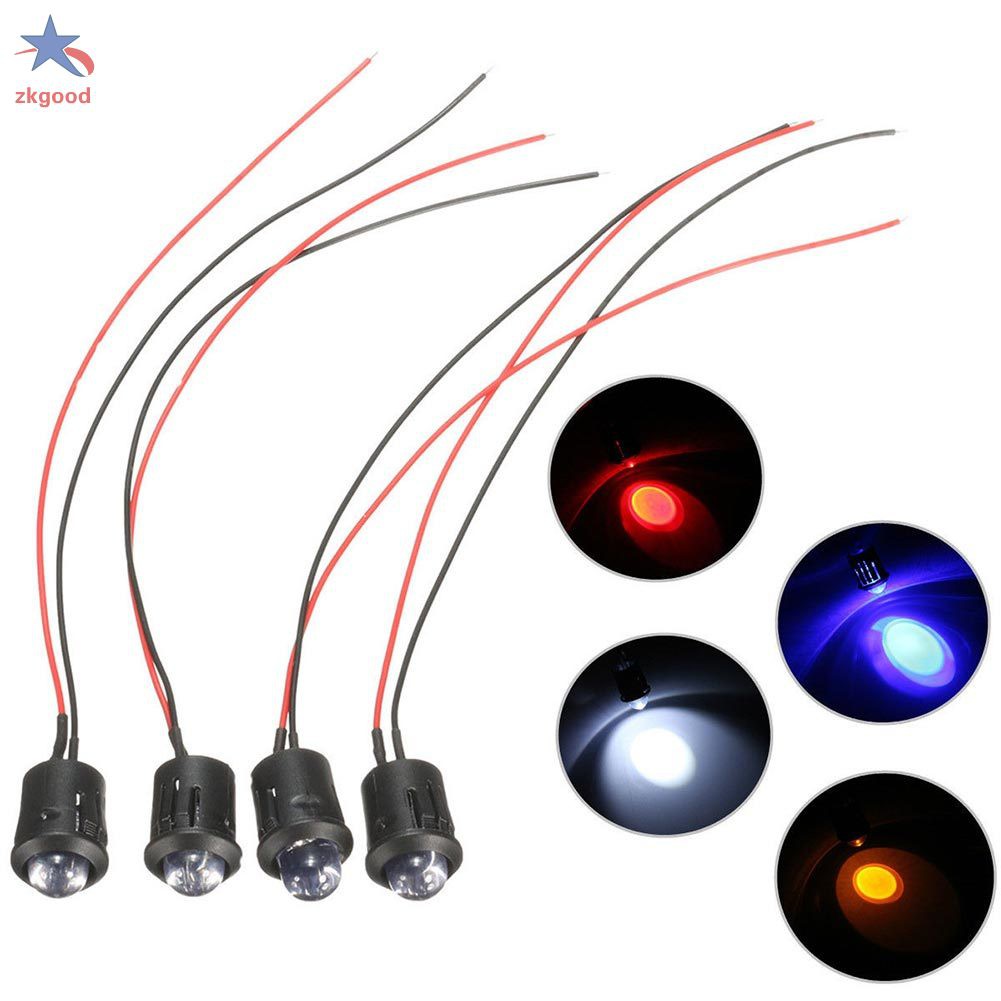 Set 10 bóng đèn led 12v 10mm 20cm siêu sáng