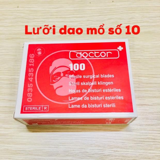 Lưỡi dao mổ số 10 mũi bầu (10 lưỡi)