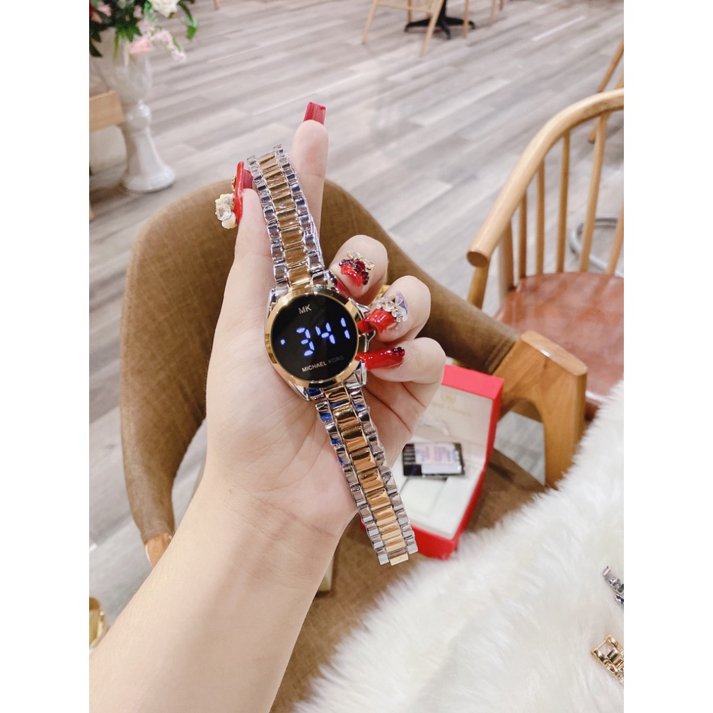 Đồng hồ nữ MK mặt cảm ứng điện tử thiết kế tinh tế hợp trend giới trẻ, bảo hành 12 tháng